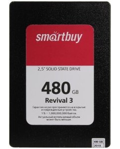 Купить 480 ГБ 2.5" SATA накопитель Smartbuy Revival 3 [SB480GB-RVVL3-25SAT3] в Техноленде