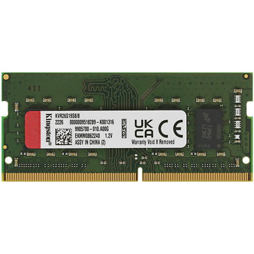 Купить Оперативная память SODIMM Kingston ValueRAM [KVR26S19S8/8] 8 ГБ ...