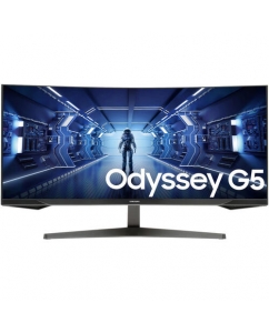 Купить 34" Монитор Samsung Odyssey G5 C34G55TWWI черный в Техноленде