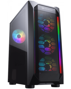 Купить Корпус Cougar MX410 Mesh-G RGB [CGR-5VM6B-MESH-G-RGB] черный в Техноленде