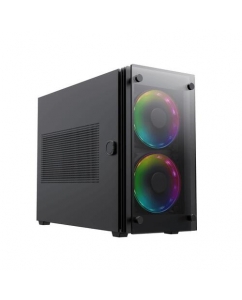 Купить Корпус GameMax Stratos ITX [StarLightFRGBBK] черный в Техноленде