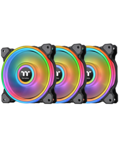 Купить Комплект вентиляторов Thermaltake Riing Quad 14 RGB Radiator Fan TT Premium Edition [CL-F089-PL14SW-A] в Техноленде