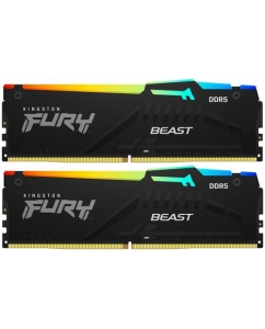 Купить Оперативная память Kingston FURY Beast Black RGB [KF552C40BBAK2-64] 64 ГБ в Техноленде