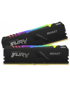Купить Оперативная память Kingston FURY Beast Black RGB [KF432C16BB12AK2/32] 32 ГБ в Техноленде