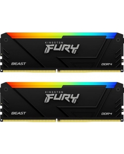 Купить Оперативная память Kingston FURY Beast Black RGB [KF436C18BB2AK2/64] 64 ГБ в Техноленде