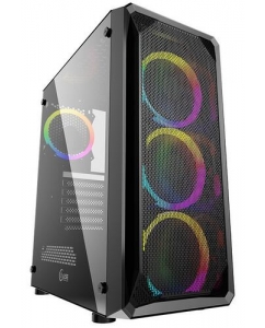 Купить Корпус PowerCase Mistral Z4 Mesh LED [CMIZB-L4] черный в Техноленде