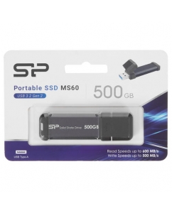 Купить 500 ГБ Внешний SSD Silicon Power MS60 [SP500GBUF3S60V1B] в Техноленде