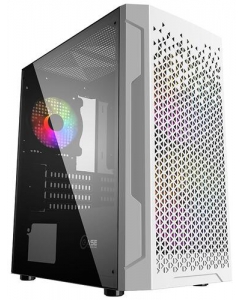 Купить Корпус PowerCase Mistral Micro Z3W Mesh LED [CMIMZW-L3] белый в Техноленде