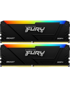 Купить Оперативная память Kingston FURY Beast Black RGB [KF432C16BB2AK2/32] 32 ГБ в Техноленде