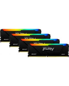 Купить Оперативная память Kingston FURY Beast Black RGB [KF432C16BB2AK4/128] 128 ГБ в Техноленде