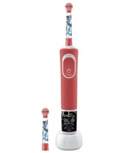Купить Электрическая зубная щетка Braun Oral-B Vitality Kids D100.423.2K StarWars белый, красный в Техноленде