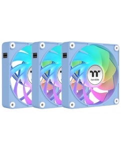 Купить Комплект реверсных вентиляторов Thermaltake CT120 EX Reverse ARGB Sync Hydrangea Blue [CL-F198-PL12BU-A] в Техноленде