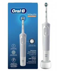 Купить Электрическая зубная щетка Braun Oral-B Vitality D100.413 Easy Clean белый в Техноленде