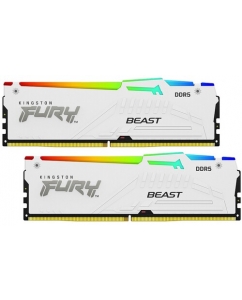 Купить Оперативная память Kingston FURY Beast White RGB [KF560C30BWEAK2-32] 32 ГБ в Техноленде