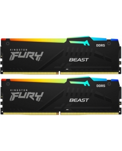 Купить Оперативная память Kingston FURY Beast Black RGB [KF568C34BBEAK2-32] 32 ГБ в Техноленде