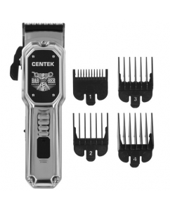 Купить Машинка для стрижки Centek CT-2107 (сталь корпус) ПРОФЕССИОНАЛЬНАЯ LiION до 3,5ч  USB-С, LED, керам. в Техноленде