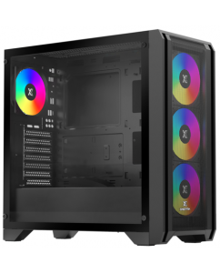 Купить Корпус XASTRA A500 4ARGB [A500-BK-FC120ARGB-4F-GL] черный в Техноленде