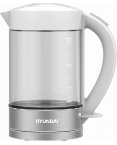 Купить Электрочайник Hyundai HYK-G9990 белый в Техноленде