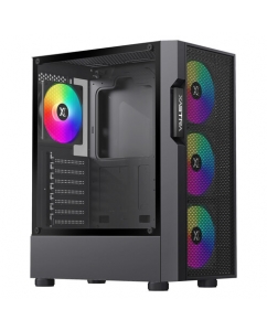 Купить Корпус XASTRA A302 [A302-BK-FC120FRGB-4F-GL] черный в Техноленде