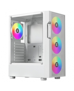 Купить Корпус XASTRA A302 [A302-WH-FC120FRGB-4F-GL] белый в Техноленде