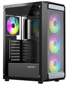 Купить Корпус XASTRA A403 4ARGB [A403-4FC12A] черный в Техноленде