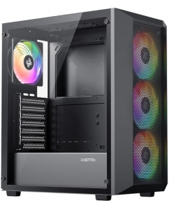 Купить Корпус XASTRA A406 4ARGB [A406-4FC12A] черный в Техноленде