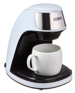 Купить Кофеварка капельная LEBEN 286-038 белый в Техноленде