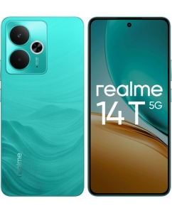 Купить 6.67" Смартфон realme 14T 128 ГБ зеленый в Техноленде