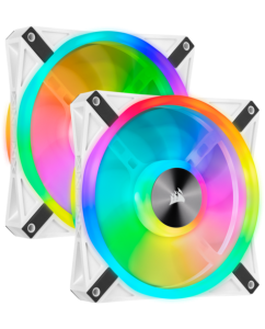 Купить Комплект вентиляторов Corsair iCUE QL140 RGB Dual Fan Kit with Lighting Node CORE [CO-9050106-WW] в Техноленде