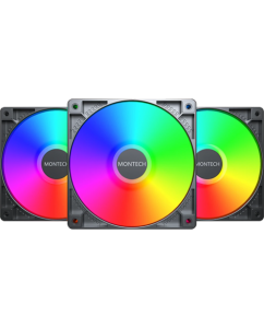 Купить Комплект вентиляторов Montech GF120 ARGB PWM [GF120B3P] в Техноленде