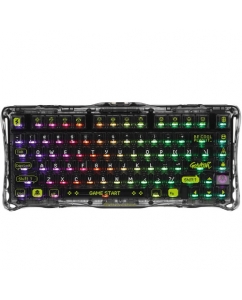 Купить Клавиатура проводная + беспроводная Gravastar Mercury K1 Transparent Black в Техноленде