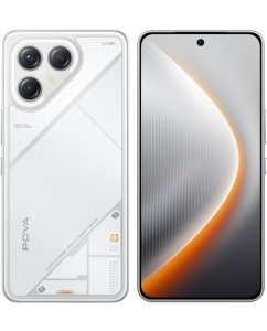 Купить 6.67" Смартфон Tecno POVA 7 Ultra 5G 256 ГБ белый в Техноленде