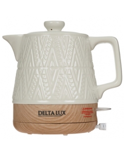 Купить Электрочайник DELTA LUX DE-1020 белый в Техноленде