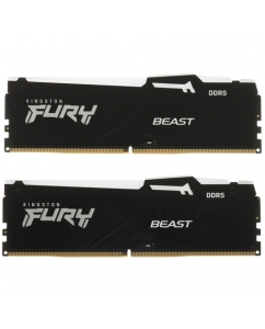 Купить Оперативная память Kingston FURY Beast Black RGB [KF556C40BB2AK2-64] 64 ГБ в Техноленде