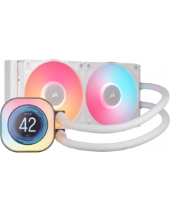 Купить Система охлаждения Corsair iCUE LINK TITAN 240 RX LCD  белая в Техноленде