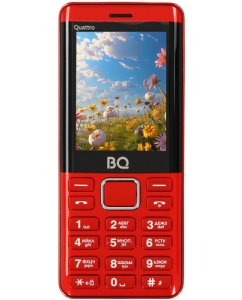 Купить Сотовый телефон BQ 2453 Quattro красный в Техноленде