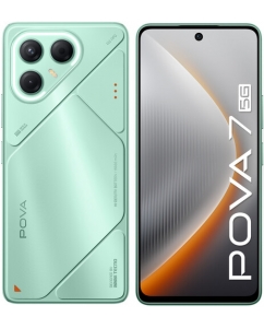 Купить 6.78" Смартфон Tecno POVA 7 5G 128 ГБ зеленый в Техноленде