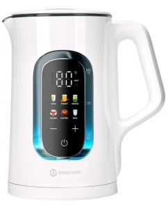 Купить Электрочайник EVOLUTION KG15153 LCD белый в Техноленде