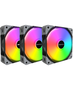 Купить Вентилятор Montech E28 ARGB [E28 ARGB (B) 3in1] черный в Техноленде