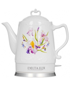 Купить Электрочайник DELTA LUX DE-1012 белый в Техноленде
