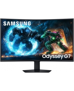 Купить 37" Смарт-монитор Samsung LS37FG756EIXCI черый Curved 1000R, 165Hz, VA, 4K 3840x2160, 1ms, 350cd/m², HDMIx2, DP, USBx3, Tilt, Swiv, HAS в Техноленде