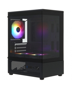 Купить Корпус XASTRA Q300M 3FRGB [Q300M-3FC12F] черный в Техноленде