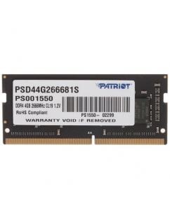Купить Оперативная память SODIMM Patriot Signature Line [PSD44G266681S] 4 ГБ в Техноленде