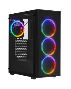 Купить Корпус XASTRA A300 4FRGB [A300-4FR12F] черный в Техноленде