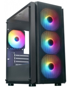 Купить Корпус XASTRA A402M 4FRGB [A402M-4FC12F-BK] черный в Техноленде