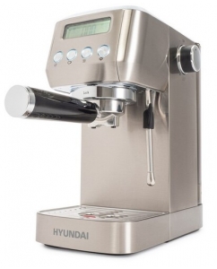 Купить Кофеварка рожковая Hyundai HEM-9990 бежевый в Техноленде
