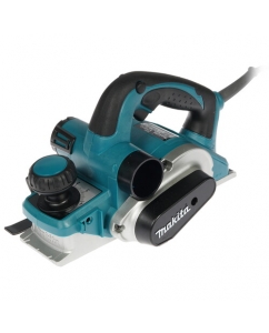 Купить Электрорубанок Makita KP0810 щеточный, 850 Вт, 82 мм/4 мм, 16000 об/мин, выборка четверти - 0.1-25 мм, параллельный упор, провод - 2.5 м, 3.2 кг в Техноленде
