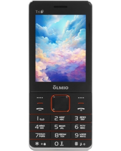 Купить Сотовый телефон Olmio M30 черный/оранжевый в Техноленде