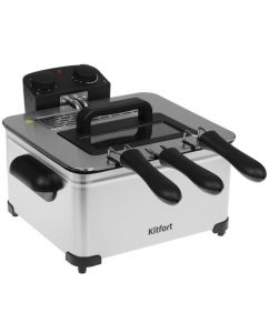Купить Фритюрница Kitfort КТ-6901 серый в Техноленде