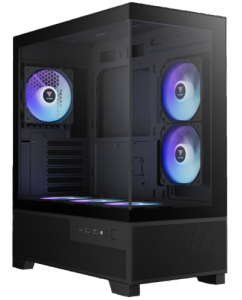 Купить Корпус GAMDIAS AURA GC12 ARGB [16332-622GB-30000-G] черный в Техноленде